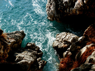 Sea and rocky coast in Montenegro