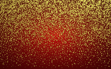 Gold sparkles on white background glitter .
