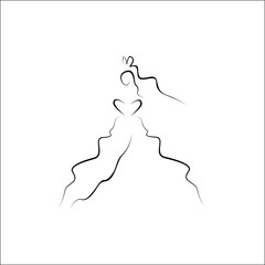 bride icon vector