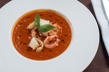 tomato seafood soup