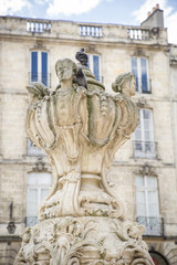 Fountaion place du Parlement, les trois Graces, Bordeaux, France