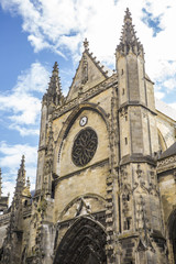 Fototapeta premium Front of the Saint Michel Basilica, Bordeaux, France