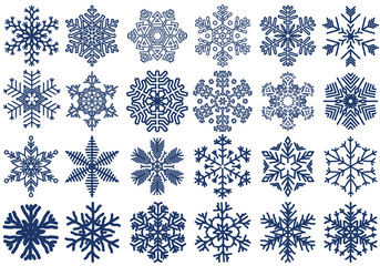 Snowflakes Set vector