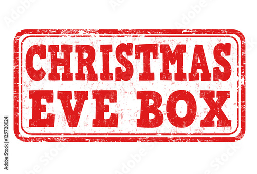 &quot;Christmas eve box sign or stamp&quot; fichier vectoriel libre de droits sur