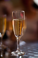 Glasses of champagne