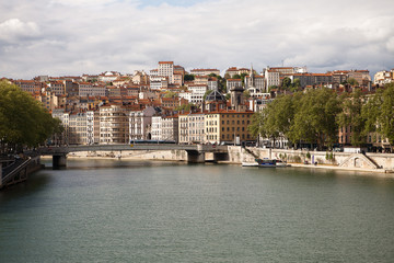 Panorama of the old town Lyon