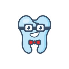 Dental Geek Logo Design Element