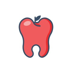 Dental Fruit Logo Design Element
