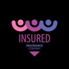 vector logo people holding hands