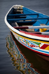 Obraz premium Traditional Senegalese wooden boat
