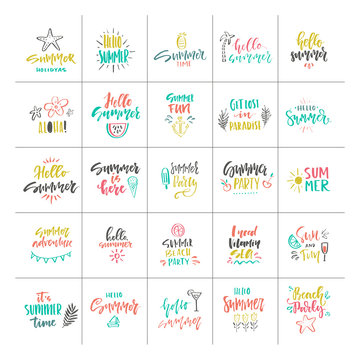 Bright Summer Lettering