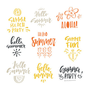 Unique Summer Lettering