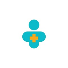 Person Healthcare Logo Design Element