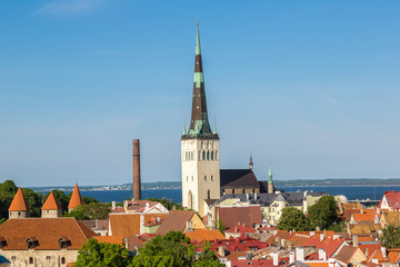 Obraz premium Aerial View of Tallinn