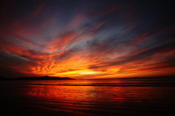 Fototapeta na wymiar Dramatic sunset