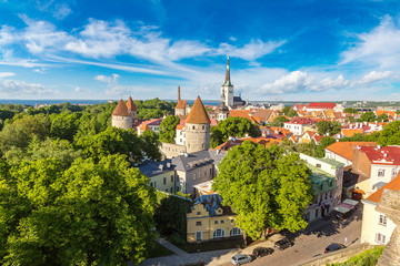 Aerial View of Tallinn