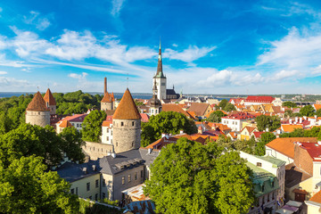 Aerial View of Tallinn