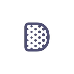 Initial D Dot Logo Design Template