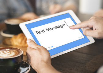 Text Message Social Network SMS Concept