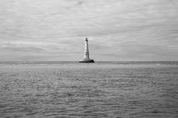 Fototapeta premium view of the historical lighthouse of Cordouan, Gironde estuary, France