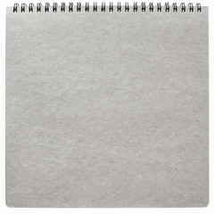 Fototapeta na wymiar Isolated dark grey notebook with ring binder