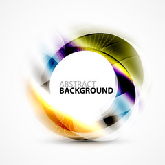 Colorful abstract circle banner