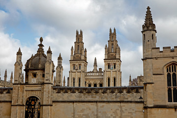 Fototapeta na wymiar Radcliffe Camera and All Souls College, Oxford, UK
