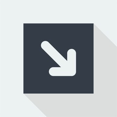 ARROW ICON, SIGN FLAT DESIGN 