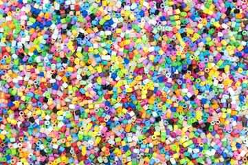 Fototapeta na wymiar The colorful of tiny plastic tube background