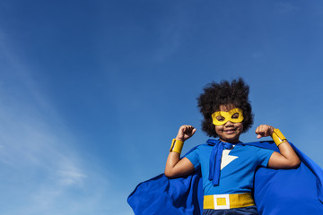 Little Boy Super Hero Concept