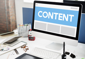 Web Design Template Copy Space Concept