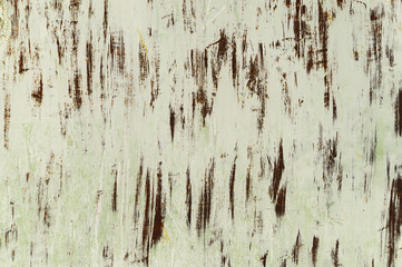 White metal background with rust