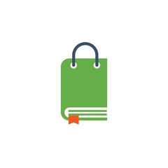 Shopping Book Logo Design Element