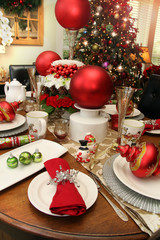 Christmas table setting