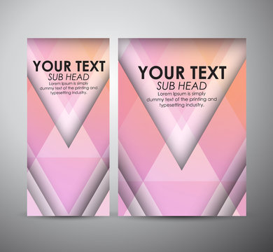 Brochure business design Abstract pink geometric strip pattern background. 