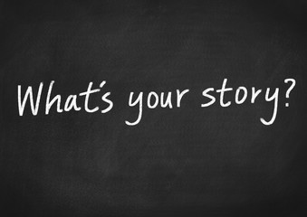 Fototapeta na wymiar what's your story?