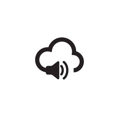 Music Cloud Logo Design Element