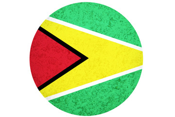 Guyana flag ,Cooperative Republic of Guyana national flag illustration symbol.