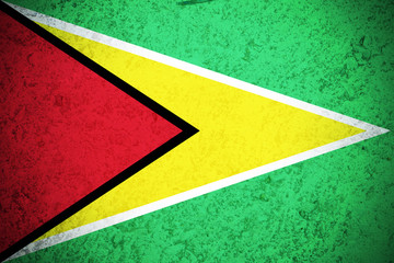Guyana flag ,Cooperative Republic of Guyana national flag illustration symbol.