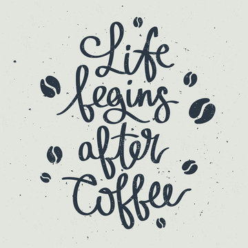 Fototapeta Life begins after coffee