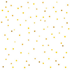 Abstract pattern of gold confetti