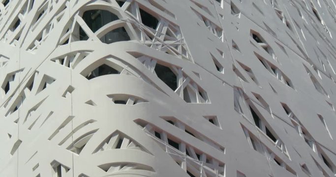 architectural concrete abstract white pattern