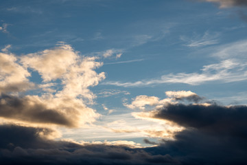 Fototapeta na wymiar Clouds in California City