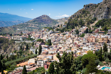 Fototapeta na wymiar View of Taormina, Sicily