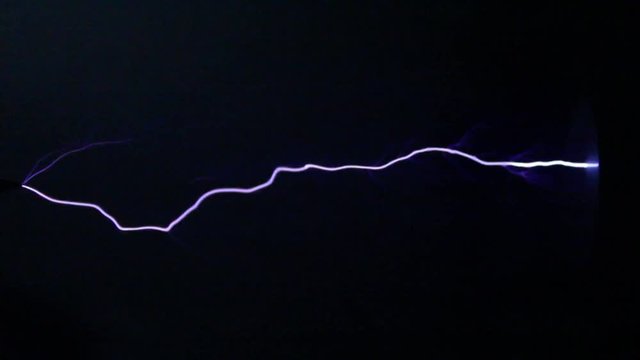 Spark discharge.
Artificially created spark discharges.
