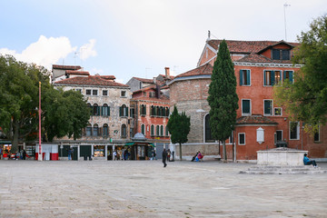 square in historic area of Venice city