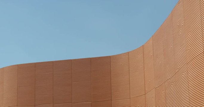architectural concrete wave red pattern