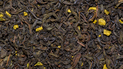 Green tea background.