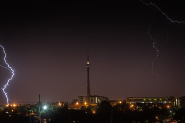 Fototapeta na wymiar Lightning Johannesburg