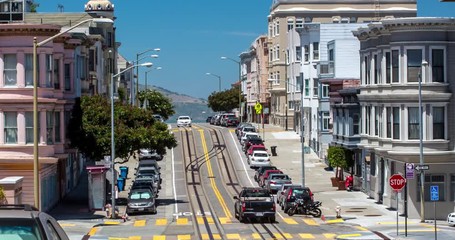 San Francisco Architecture. Mason Street, North Beach, San Francisco.
